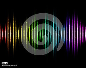 Vector sound waves. Music Digital Equalizer.