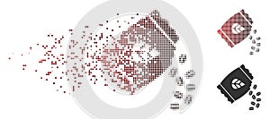 Broken Pixel Halftone Sow Seed Pack Icon
