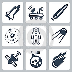 Vector space icons