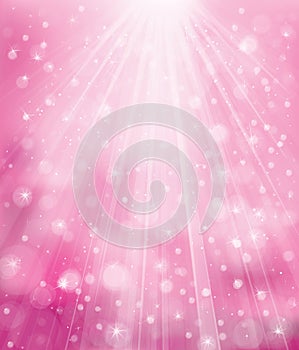 Vector sparkle pink background.