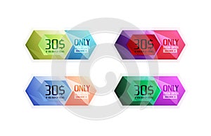 Vector special offer stickers and banners