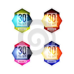 Vector special offer stickers and banners