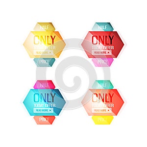 Vector special offer stickers and banners