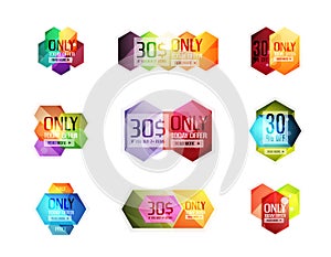 Vector special offer stickers and banners