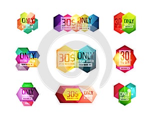Vector special offer stickers and banners
