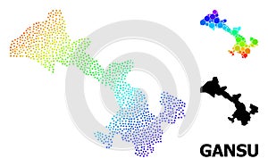 Vector Spectral Pixel Map of Gansu Province