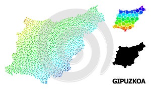 Vector Spectrum Pixel Map of Gipuzkoa Province