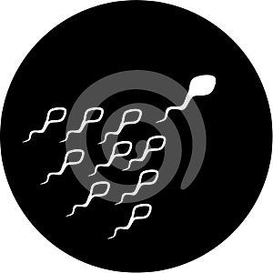 Vector spermatozoon icon photo