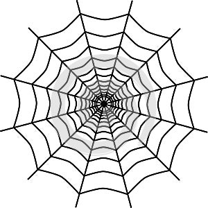 Vector spider web icon illustration design