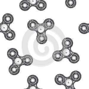 Vector spinner seamless background.