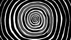 Vector spiral, background. Hypnotic, dynamic vortex.