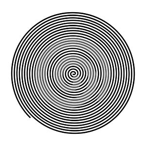 vector spiral concentric circle