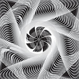 Vector Spiral Striped background