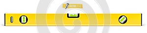 Vector spirit level on white background