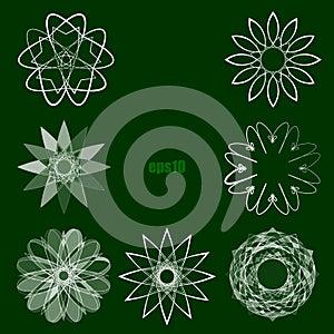 Vector spirograph design elements