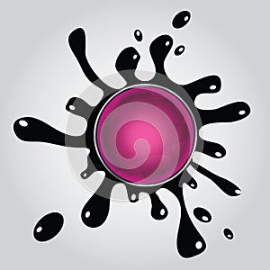 Vector splash abstract background