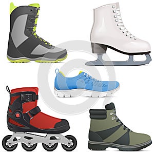Vector Sport Shoes and Skates