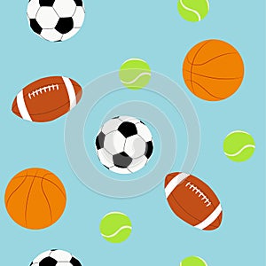 Vector Sports Seamless Pattern Background Illustration Wallpaper