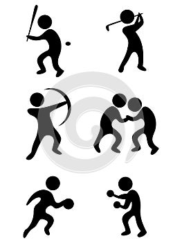 Vector sports symbols