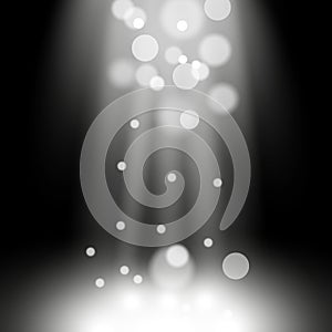 Vector spotlight. light effect with sparks, white color