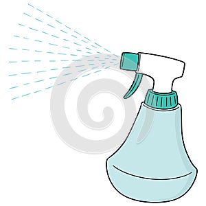 Vector of spray bottle