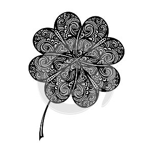 Vector St. Patrick's Day Symbol, Leaf Clower