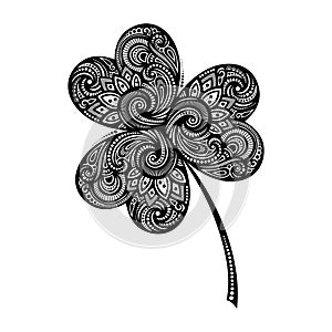 Vector St. Patrick's Day Symbol, Leaf Clower