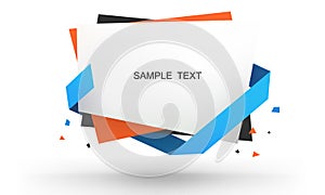 Vector with a stack of paper held together