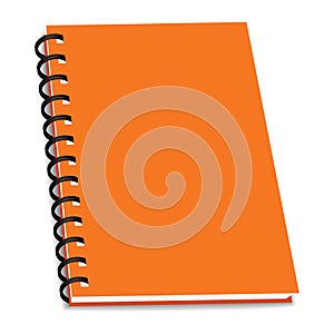 Vector stack of ring binder book or notebook isolated