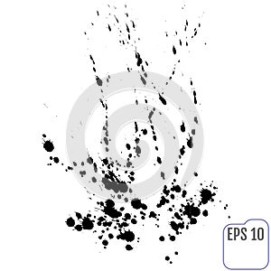 Vector Stains, Blots, Splashes Set. Ink splats