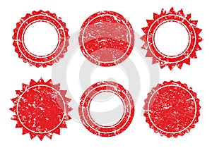 798_Vector Stamp without text. Set of Stamps