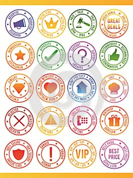 20 Vector Stamps