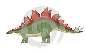 Vector stegosaurus dinosaur