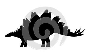 Vector stegosaurus silhouette