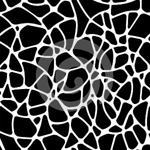 Vector stone seamless pattern. Abstract mosaic. Broken glass.