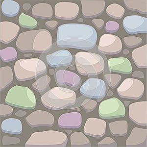 vector Stone wall illustration