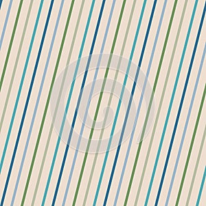 Vector stripe pattern. Simple seamless texture with thin diagonal colorful lines