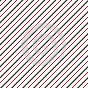 Vector stripes of red line seamless diagonal pattern.