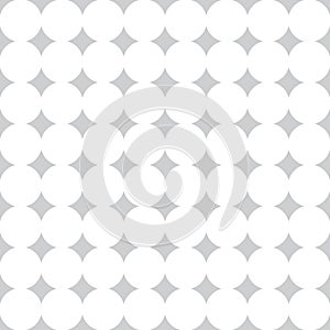 Vector subtle seamless pattern made with negative space white circles