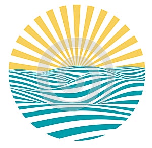 Vector summer emblem