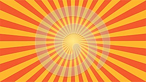 Vector of Sunburst with Orange and Yellow Color. Good for additional background