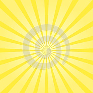 Vector sunburst sunshine texture yellow color background sunbeam