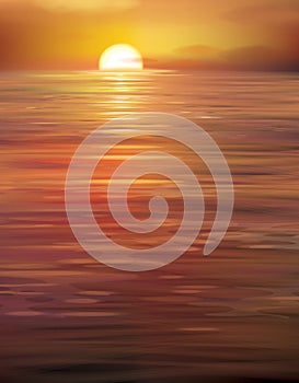 Vector sunset background.