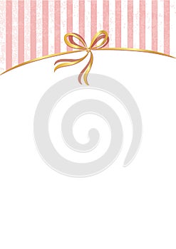 Vector sweet stripped background. White and pink. Cute wallpaper photo