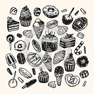 Vector Sweets. Set.