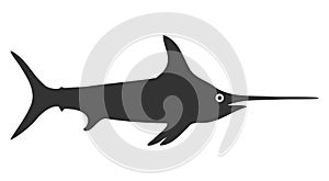 Vector Flat Sword Fish Icon
