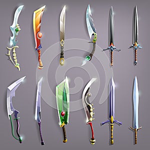 Vector swords set. photo