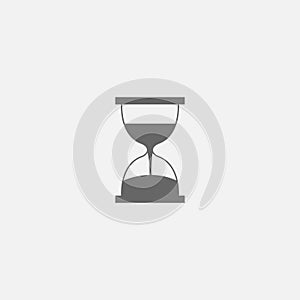 Vector symbol of hourglass web line icon