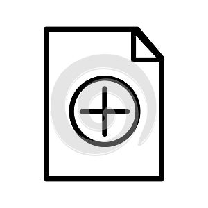 Vector symbol icon is perfect for web design. Isolated paper document flat illustration. File folder element for organizing data.