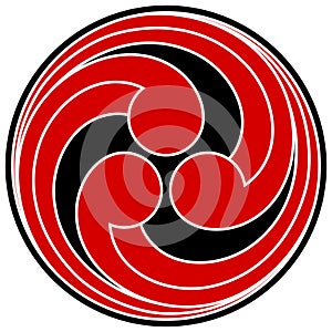 Vector symbol of tomoe hams